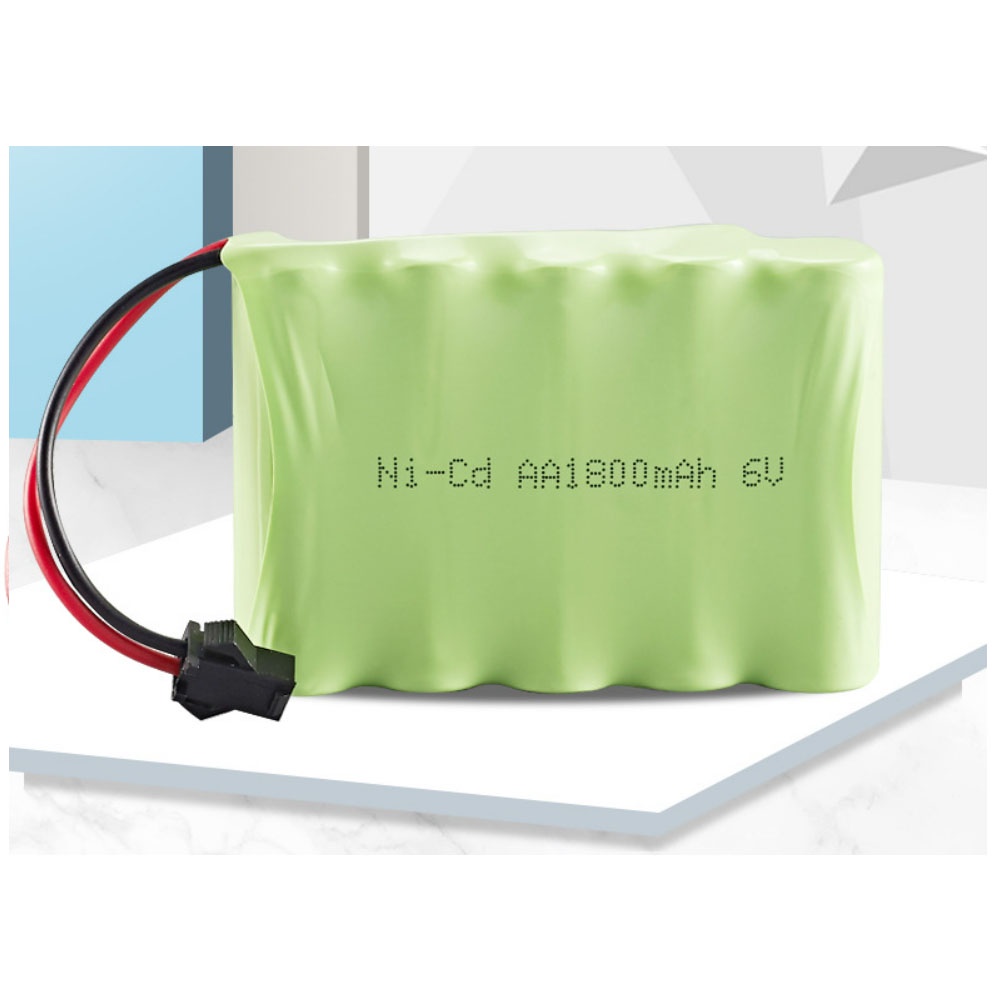 Pin đồ chơi ô tô điều khiển AA 6V - 1800mAh chuẩn cắm SM