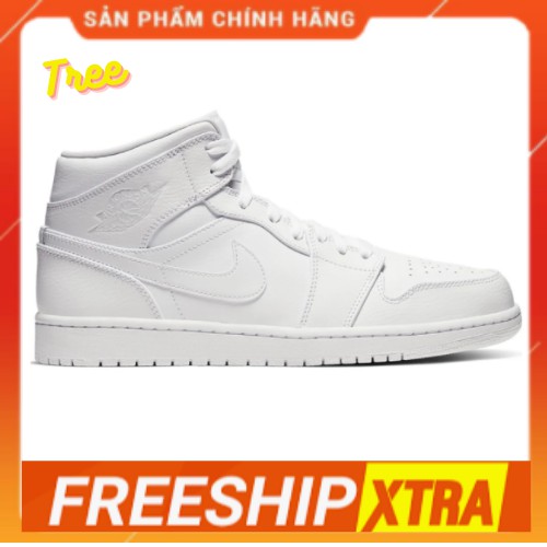 🌟 FREESHIP🌟 Giày Nike Jordan 1 - Thể thao Sneaker màu trắng cổ cao