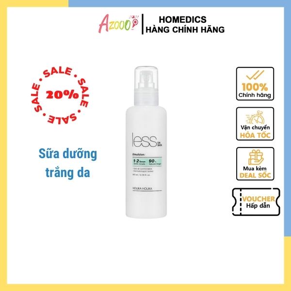 Sữa dưỡng phục hồi da dành cho da dầu mụn, nhạy cảm - Holika Holika Less On Skin Cream 180ml Azooo