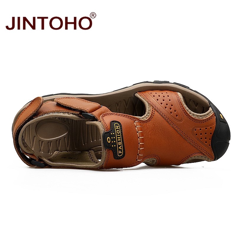 Giày sandal da kiểu dáng hợp thời trang sang trọng dành cho nam