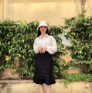Chân váy đuôi cá 2 tầng