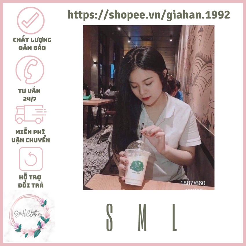 Aó Phông Nữ💖FREESHIP💖 Aó PoLo Trắng Nữ VNXK,Aó Phông Có Cổ Chất Cá Sấu,Aó Thun Nữ Hàng Xuất Dư Chuẩn Xịn,3 sz S M L *