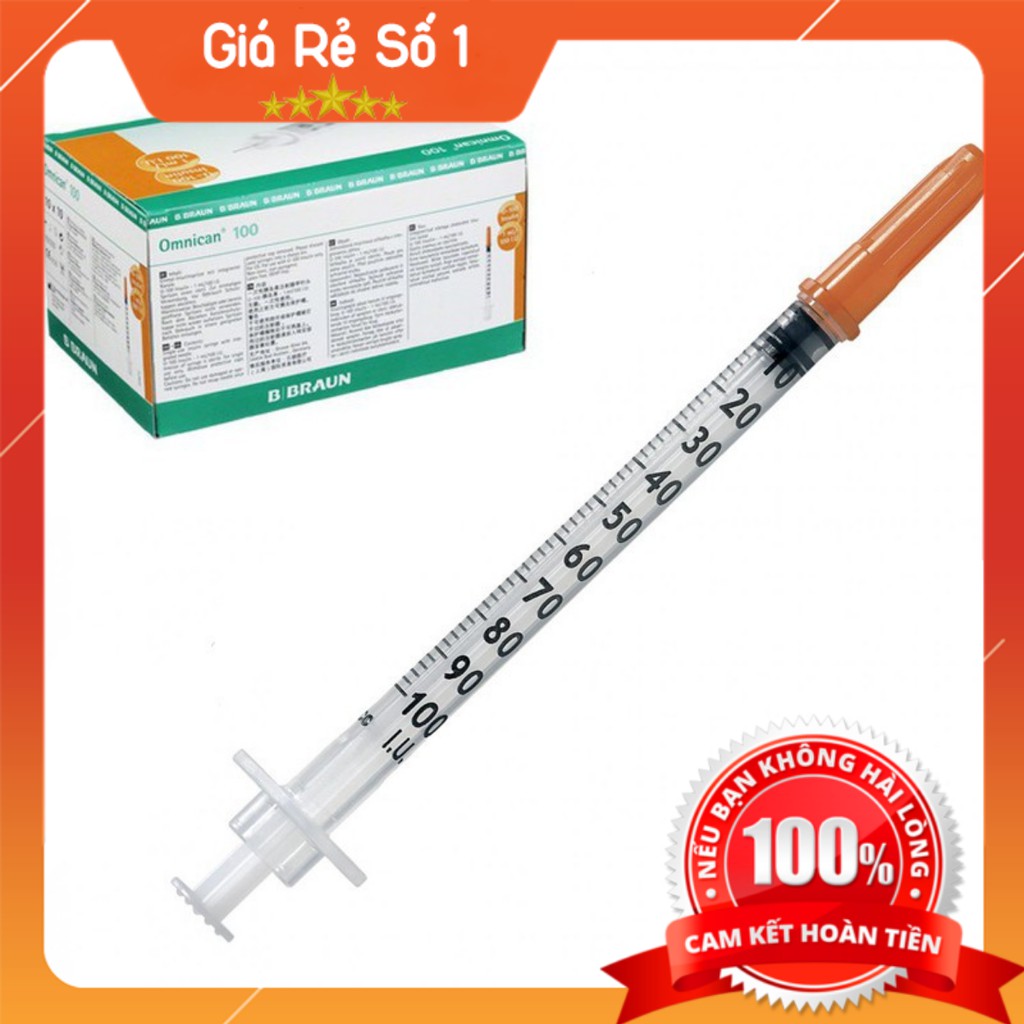 (Tbyt Hào Anh)[Gói 100 Kim ] Kim (bơm) Tiêm Tiểu Đường 1ml Bbraun Nhập Khẩu Đức- Giảm giá ưu đãi tốt nhất 2019