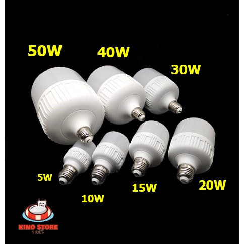 Bóng Đèn Led Trụ Tiết Kiệm Điện 5w-10w-15w-20w-30w-40w-50w Bảo Hành 12 Tháng