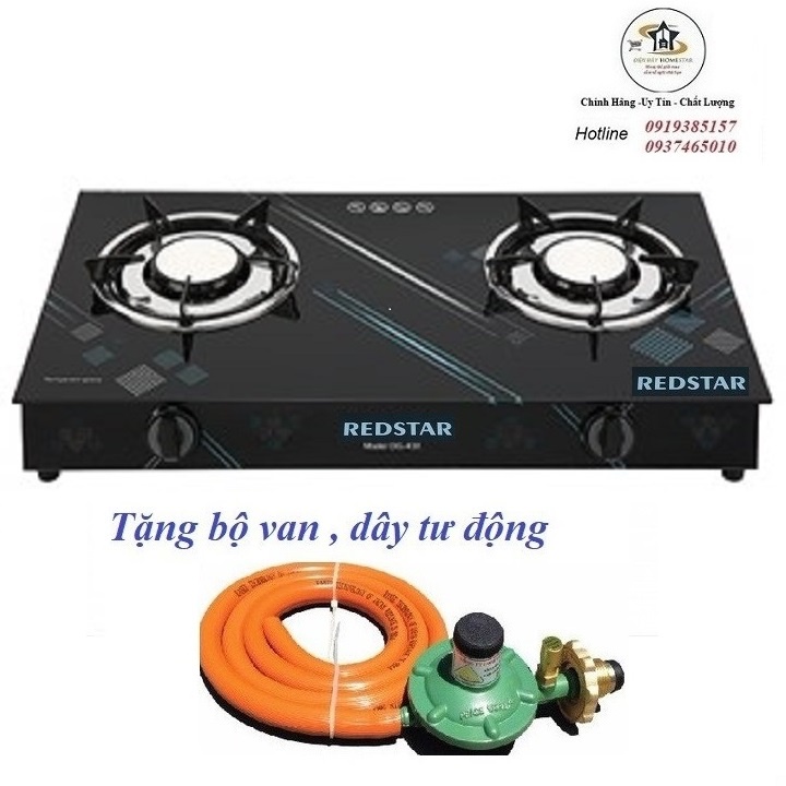 Bếp Gas Hồng Ngoại Đôi Cao Cấp REDSTAR – Tặng bộ van dây - Hàng chính Hãng