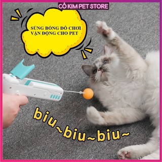 Đồ chơi cho mèo súng bóng 2 đầu