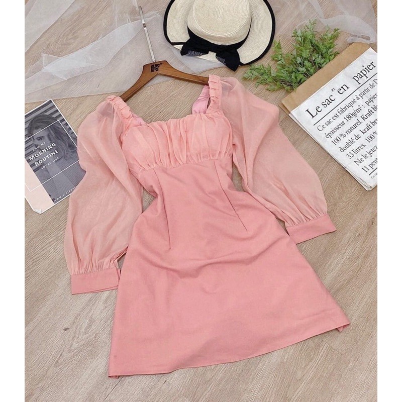 đầm nhúng ngực tay voan 8066 | BigBuy360 - bigbuy360.vn