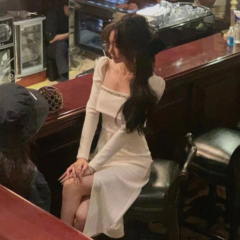 Đầm Ôm Eo Phong Cách Retro Pháp Hàng Mới 2022 Dành Cho Bạn Nữ