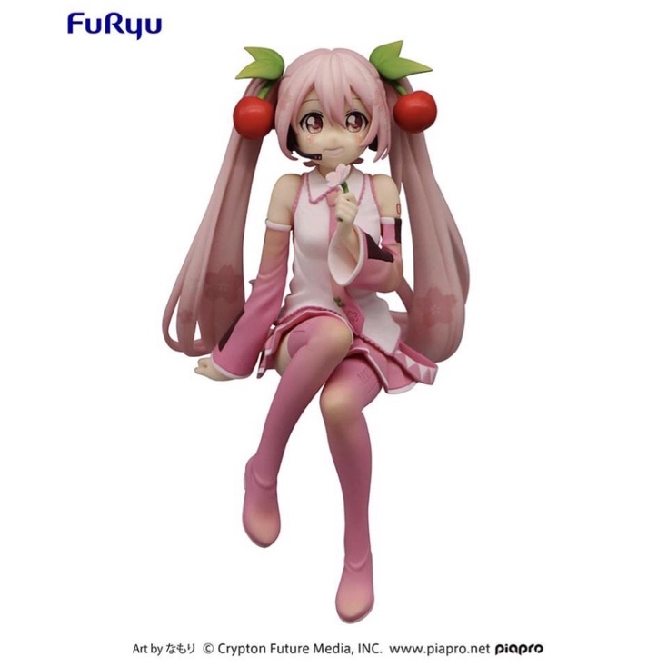 Mô Hình Figure Nhân Vật Anime Piapro Characters, Hatsune Miku, Noodle Stopper Figure, Sakura, 2022 (FuRyu) chính hãng