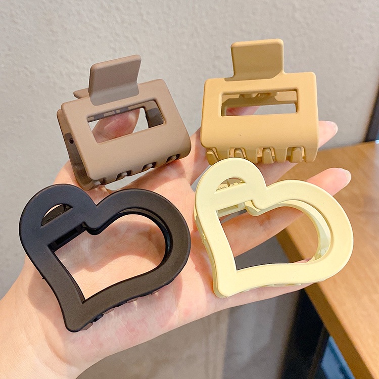 Kẹp Tóc Bằng Acrylic Bền Thiết Kế Đục Lỗ Phong Cách Hàn Quốc