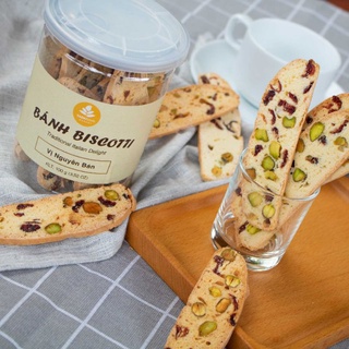 Bánh biscotti Bunnie Farm nguyên cám hộp 250 gram, bánh ăn kiêng giảm cân healthy