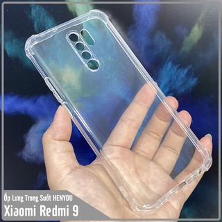 Ốp lưng cho Xiaomi Redmi 9 HENYOU Trong Suốt Chống Sốc