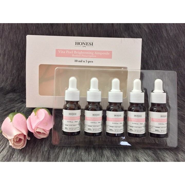 Serum hỗ trợ Nám, Tàn Nhang Honesi Vita Peel Brightening Ampoule