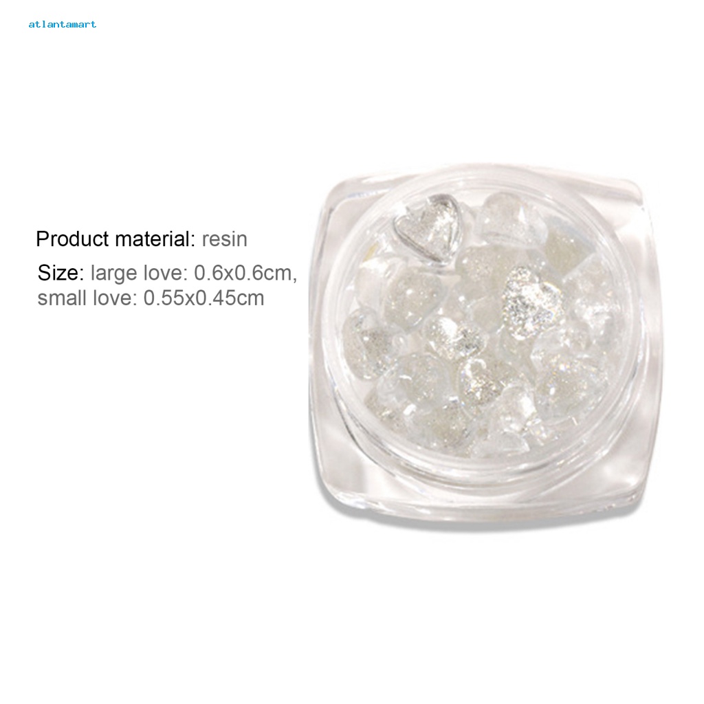 Atl| Phụ Kiện Trang Trí Móng Tay Hình Trái Tim 3D Xinh Xắn