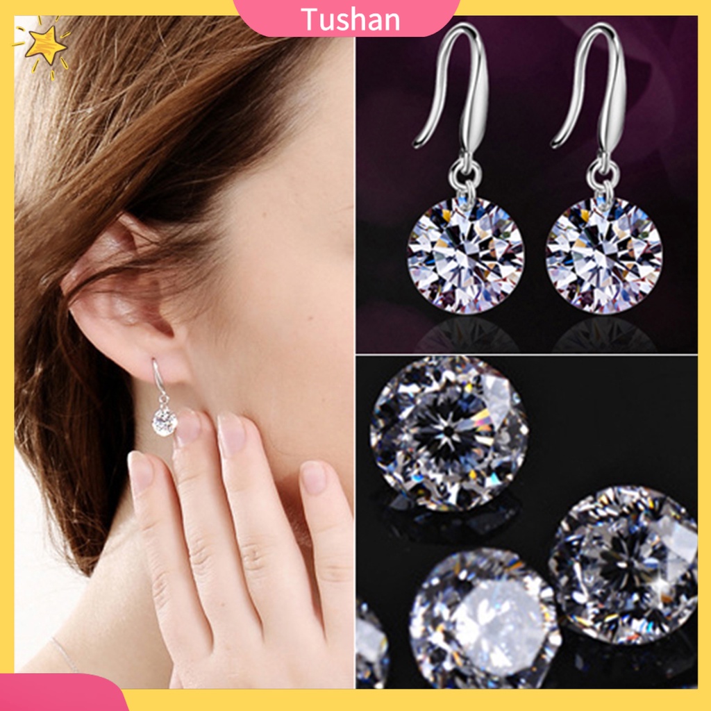 Hoa tai mạ bạc dáng dài thời trang cho nữ