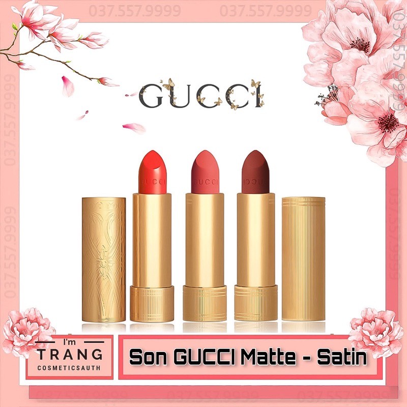 Son Gucci Rouge Matte Lipstick, Gucci Matte, Satin Full size, Hàng Chính Hãng Full Size Có Bill | BigBuy360 - bigbuy360.vn