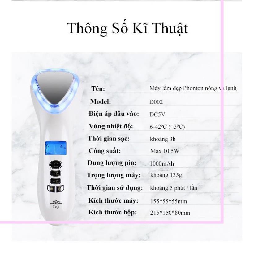 [Combo] Máy Massage Mặt Làm Đẹp Da Photon Nóng & Lạnh+Máy Rửa Mặt Và Mát Xa Da Mặt Top Cho Da Nhạy Cảm - Beauty Top Spot | BigBuy360 - bigbuy360.vn