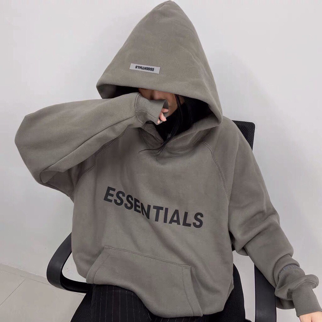 Áo Hoodie Unisex ESSENTIALL Nam Nữ Dáng Rộng Kèm Mũ HOT TREND - Áo nỉ bông unisex nam nữ KNN60 | BigBuy360 - bigbuy360.vn