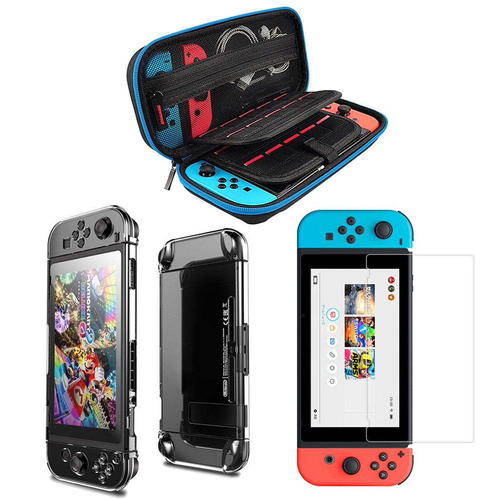 Hộp Bảo Vệ Trong Suốt + Phim Tpu Cho Nintendo Switch