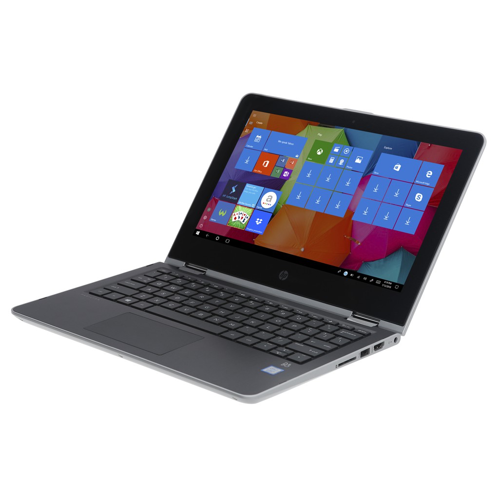 Laptop HP Pavilion X360 11-ad104TU (Core i3/8130U/4GB/500GB/Win10/Touch) màu B?c