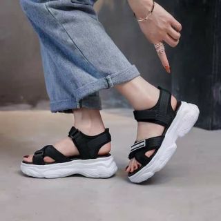 Sandal 2 Màu Trắng Đen