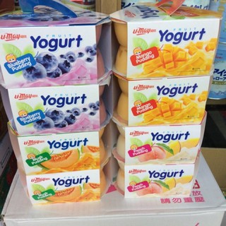 (hsd 27/2/2021) THẠCH RAU CÂU SỮA CHUA YOGURT TRÁI CÂY UMAY ĐÀI LOAN 1 hũ 110g