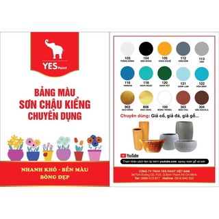 Sơn chậu kiểng 1K Yes Bóng, bám, bền Lon 400gram