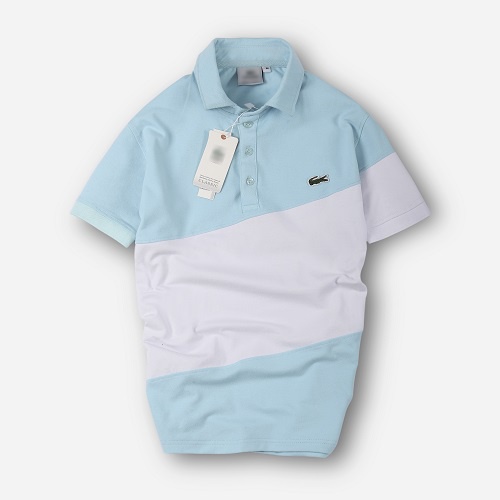 Áo polo nam ngắn tay cổ bẻ phối màu thêu cá sấu coton 100% mềm mại thoáng mát - 4 Men Store
