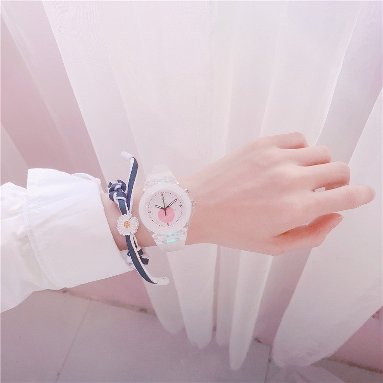 Đồng hồ thời trang nữ Mstianq ML01 led phát sáng đổi màu tuyệt đẹp, phong cách Hàn Quốc, dây silicon êm tay | BigBuy360 - bigbuy360.vn