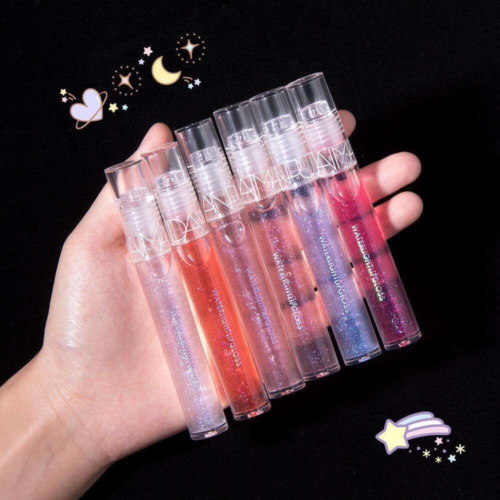 Cod Qipin 6 Colors Moisturizing Pearl Mirror Lip Glaze Glass Long-Lasting Lipstick Makeup Tool