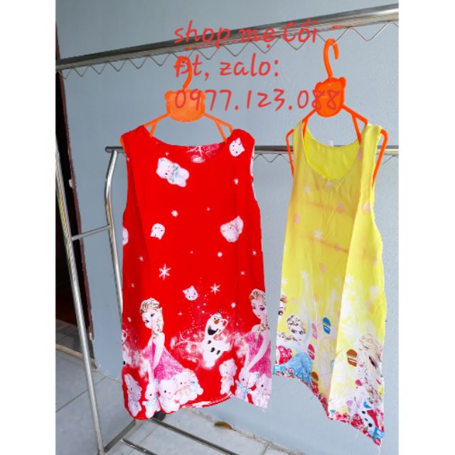 Váy lanh elsa bé gái từ 1 tuổi đến 6 tuổi