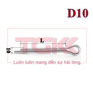 Chốt chẻ mạ d10