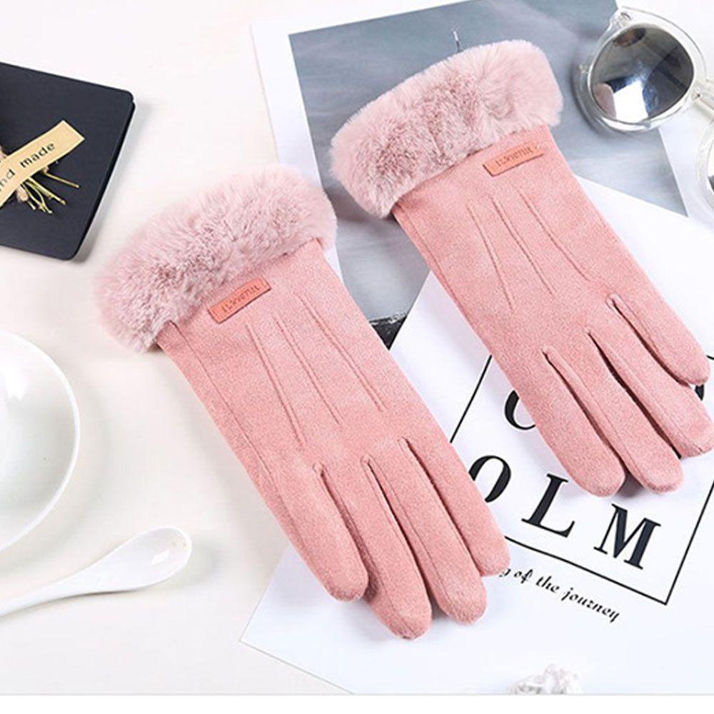 ME Găng Tay Nhung Giữ Ấm Cảm Ứng Nhiều Màu Sắc Mới