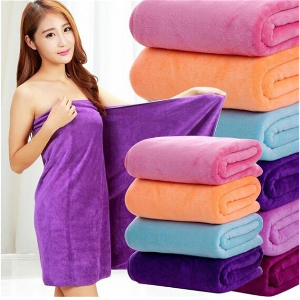 Khăn tắm vải sợi nhỏ thấm nước khô nhanh dùng cho tắm biển