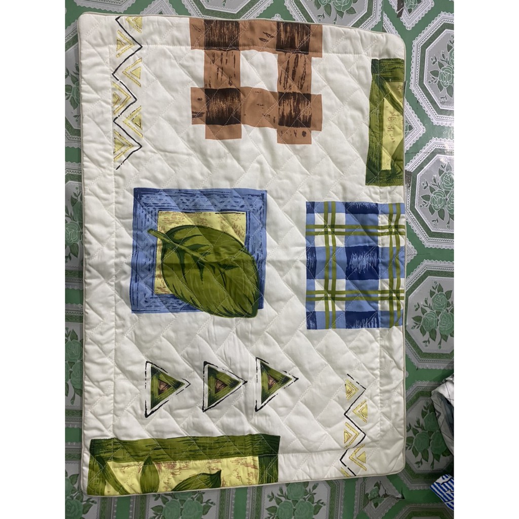 Vỏ gối đầu, áo gối đầu, bao gối đầu chần gòn cotton hoa Hometex 35x50, 40x60