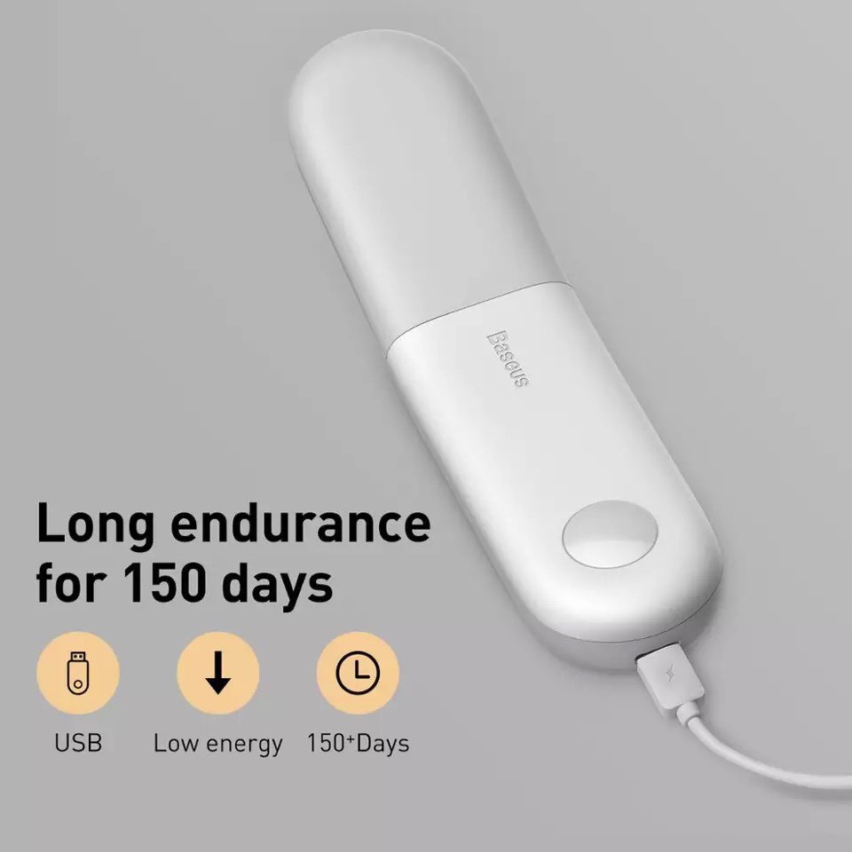 Đèn LED Ngủ Baseus Cổng USB Có Thể Sạc Lại Cảm Biến Chuyển Động Cơ Thể Con Người