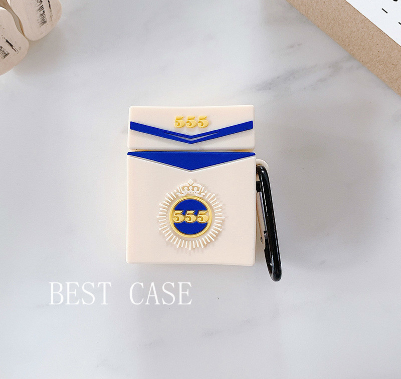 Vỏ bảo vệ hộp sạc tai nghe làm từ silicon thiết kế sáng tạo cho Airpods 1 / 2 / 12 INPODS