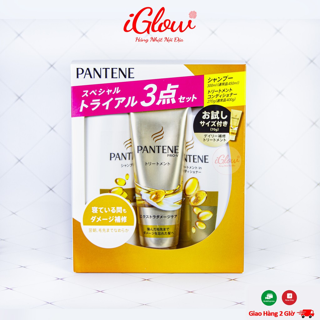 Bộ Dầu Gội Xả Set 3 Pantene Nhật Bản