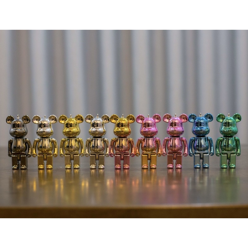 Móc Chìa Khóa BearBrick mạ tĩnh điện Thời Trang Xinh Xắn Dễ Thương , Chuỗi Chìa Khóa Ôtô, Đồ Trang Trí