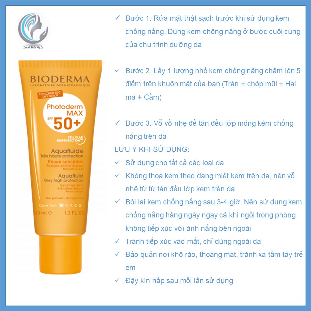 Kem chống nắng cho da dầu mụn da khô nhạy cảm Bioderma Photoferm MAX 50+ CN10