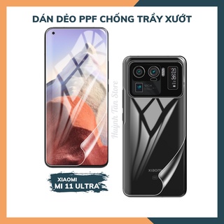 Dán dẻo PPF xiaomi 11 ultra trong suốt hoặc nhám chống bám vân tay bảo vệ điện thoại mua 1 tặng 1 huỳnh tân store