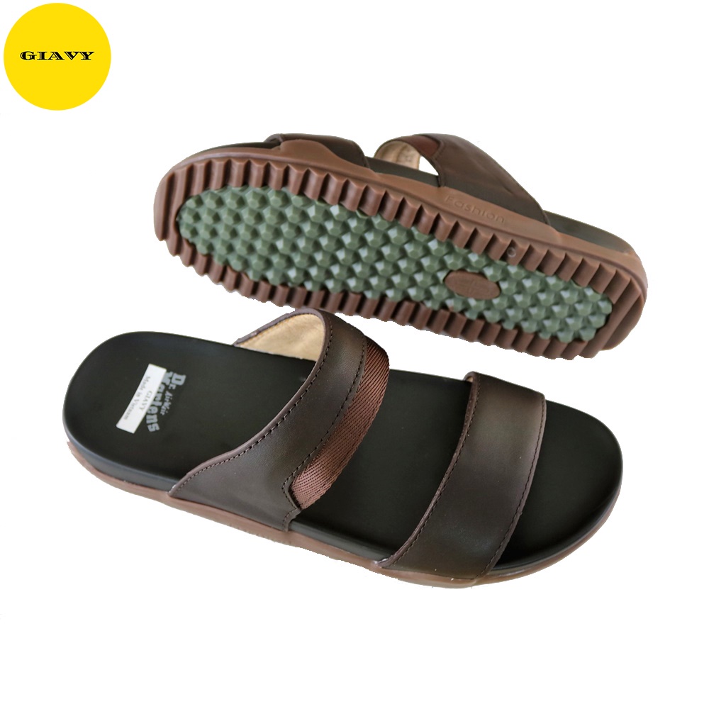 Dép da nam, dép nam thời trang đế doctor Z007 - GIÀY GIAVY