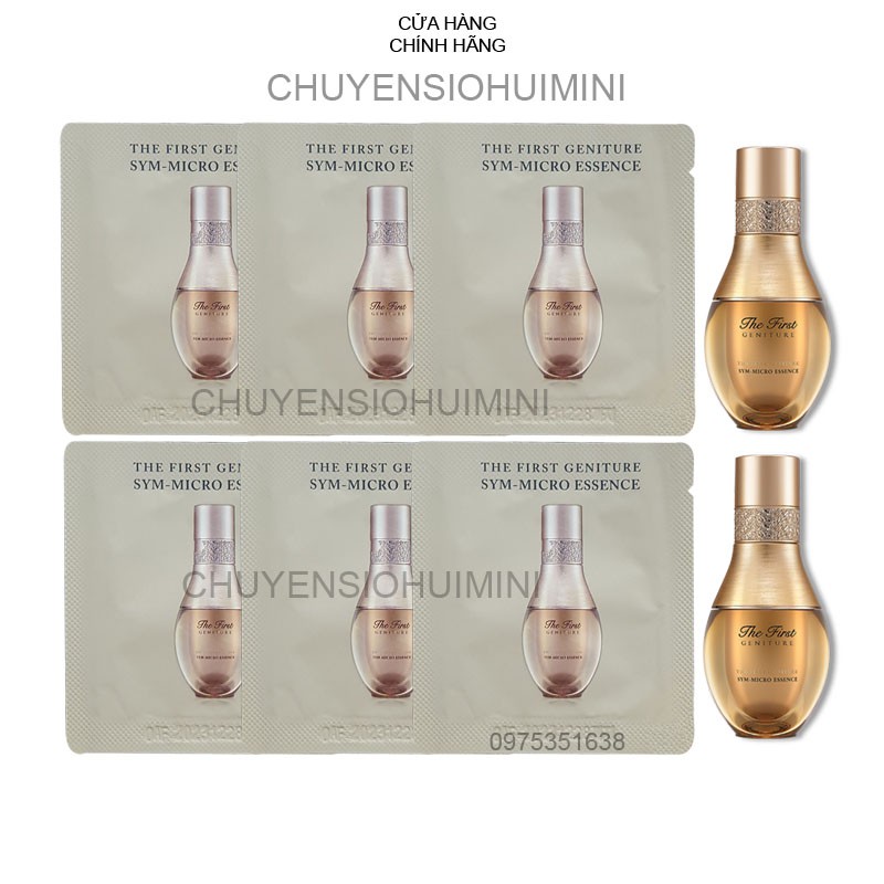 Gói sample tinh chất siêu vi Ohui The First Sym Micro Essence trẻ hóa làn da chống lão hóa mạnh mẽ 1ml