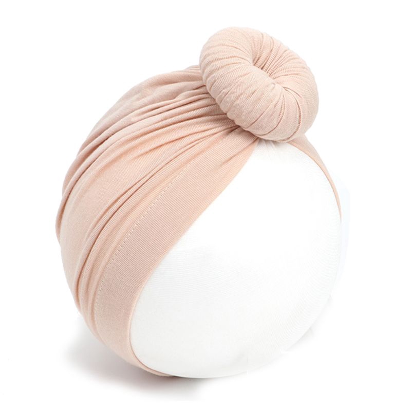 Khăn turban đội đầu thắt nút bằng vải cotton dành cho bé