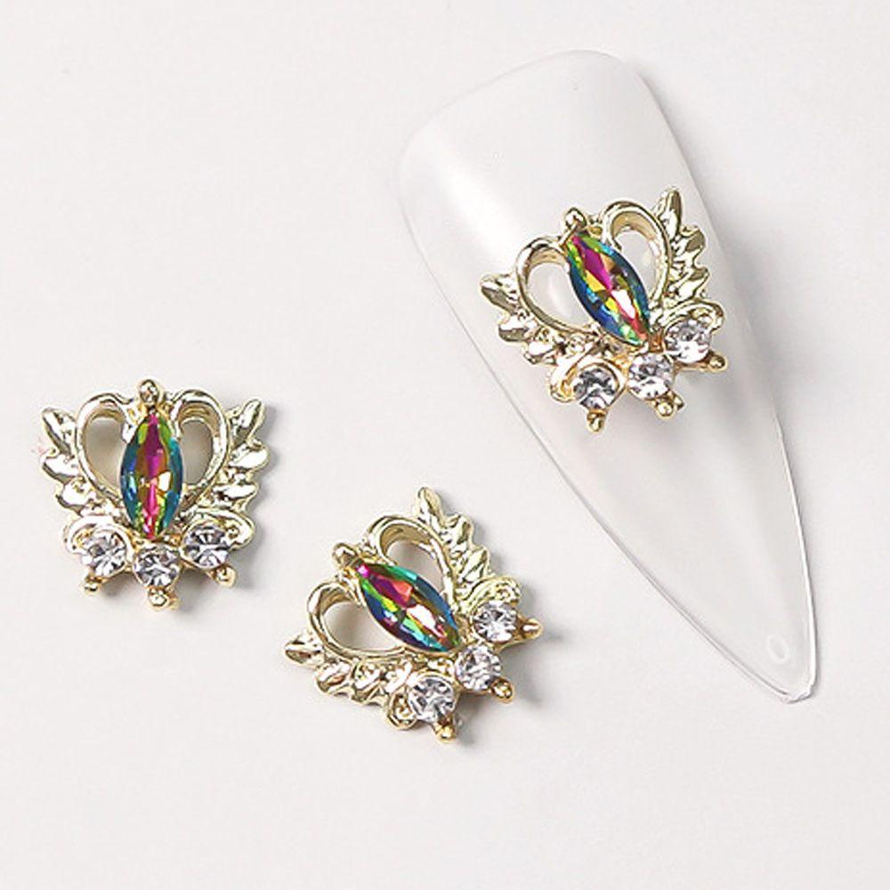 Móng Tay Giả Phong Cách Nhật Bản|Phụ Kiện Trang Trí Móng Tay Hình Trái Tim 3D Thời Trang Hàn Quốc Cho Nữ