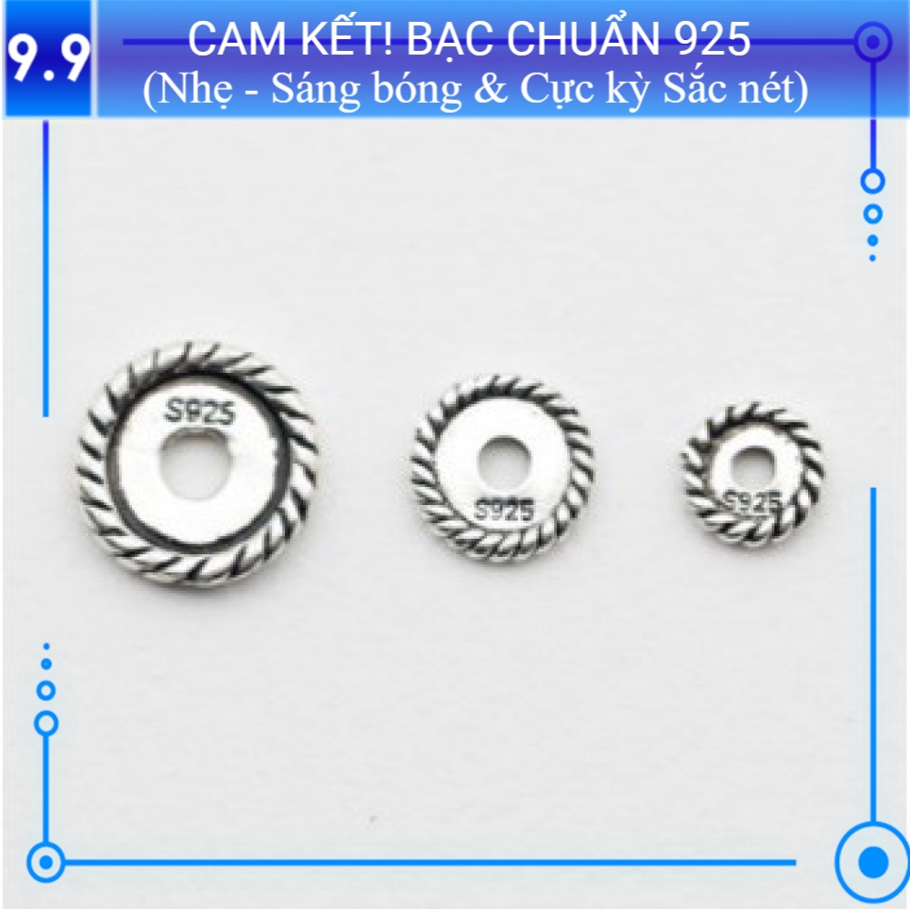 Charm bạc s925 nối bánh xe CH052