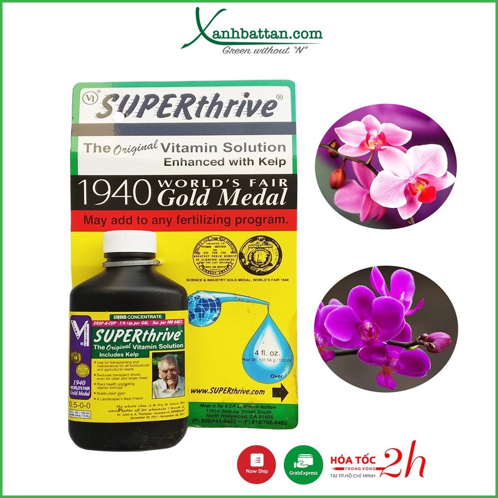 SuperThrive Kích Thích Sinh Trưởng Cho Hoa Lan Hàng Của Mỹ Loại 120ml