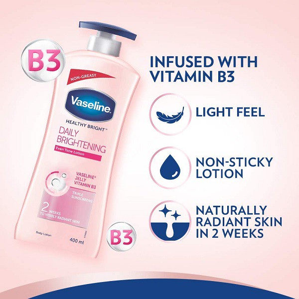 Sữa dưỡng thể trắng da Vaseline Healthy White UV Lightening 725ml