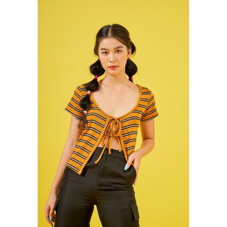 DOTTIE - Áo Thun Buộc Nơ Nữ T2607