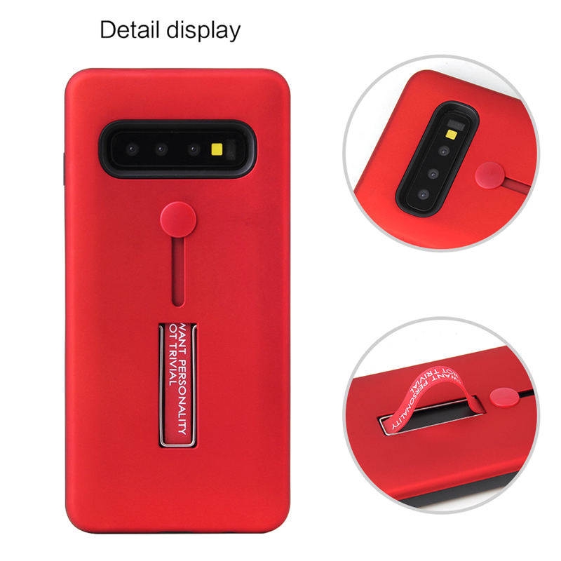 Samsung Galaxy S10 Plus S10E S8 S9 Plus S7 Edge Case Finger Loop Strap Cover Hide Kickstand Armor Shockproof DGX